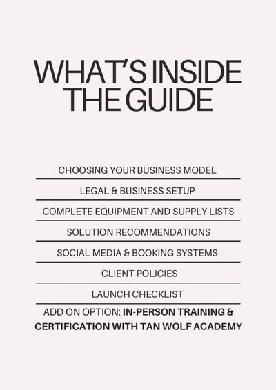 Spray Tan Business Guide